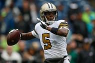 Teddy had a few nice, quick passes to Michael Thomas when he first jumped into the action